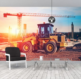 Picture of Bulldozer on construction site